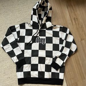 OBEY CHECKERED HOODIE